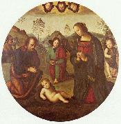 Pietro Perugino Christi Geburt, Tondo Spain oil painting artist